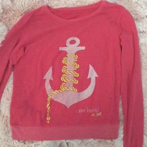 Peace love world I am hooked sweatshirt